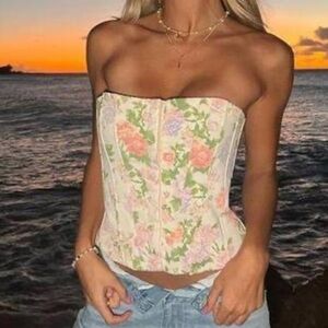 Zara Floral Corset Top